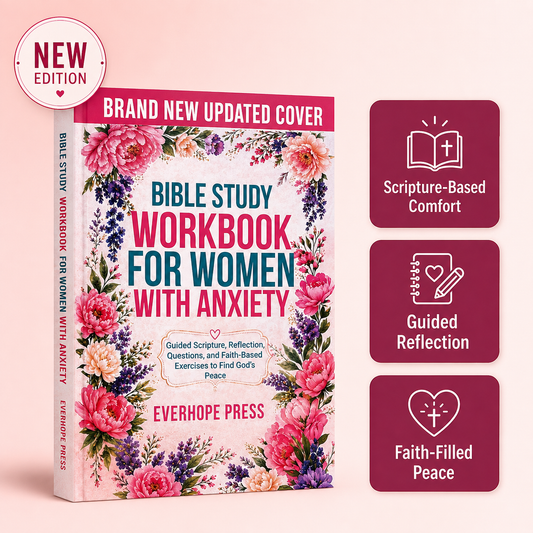 Bible Study Workbook for Women With Anxiety God Reflection Notebook