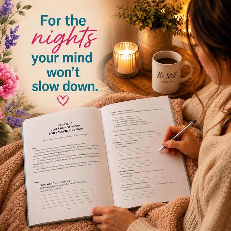 Bible Study Workbook for Women With Anxiety God Reflection Notebook